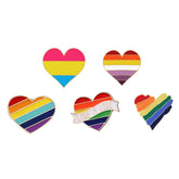 LGBT Hearts Enamel Pins Collection